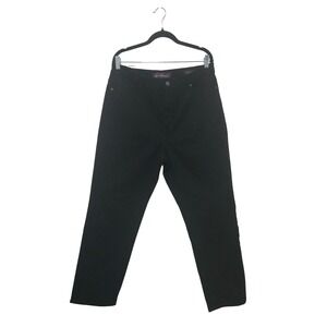 Gloria Vanderbilt Dark Blue Amanda Jeans Women Size 16 Straight Leg High Rise